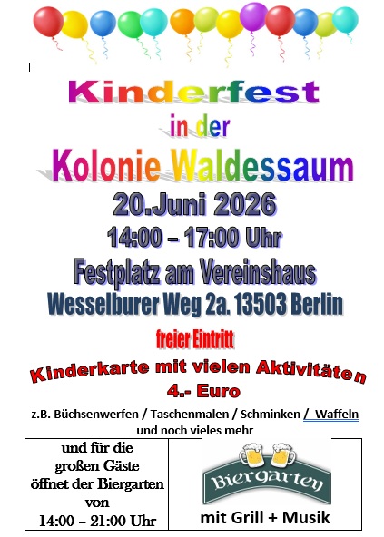 Kinderfest 2026